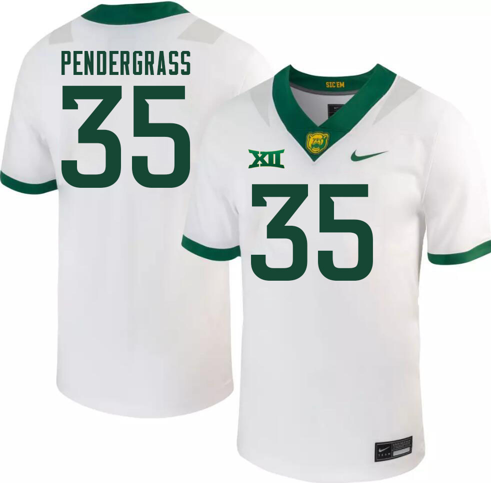 Men-Youth #35 Dawson Pendergrass Baylor Bears 2023 College Football Jerseys Stitched Sale-White
